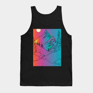 colorful hiking trail Tank Top